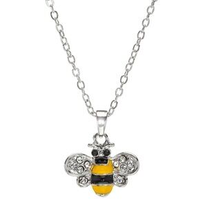 Swarovski Crystal Bee Pendant Necklace